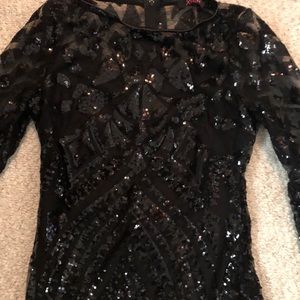 Black sequin dress